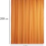 Wenko Anti-Schimmel Duschvorhang Uni Orange, 180x200 cm, mit Aufhängeringen.