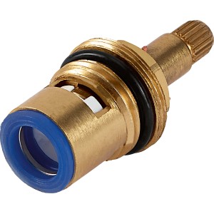 Fettkammer-Oberteil 1/2 für baliv Kaltwasserventil KV-4010 aus Messing, Detailaufnahme.