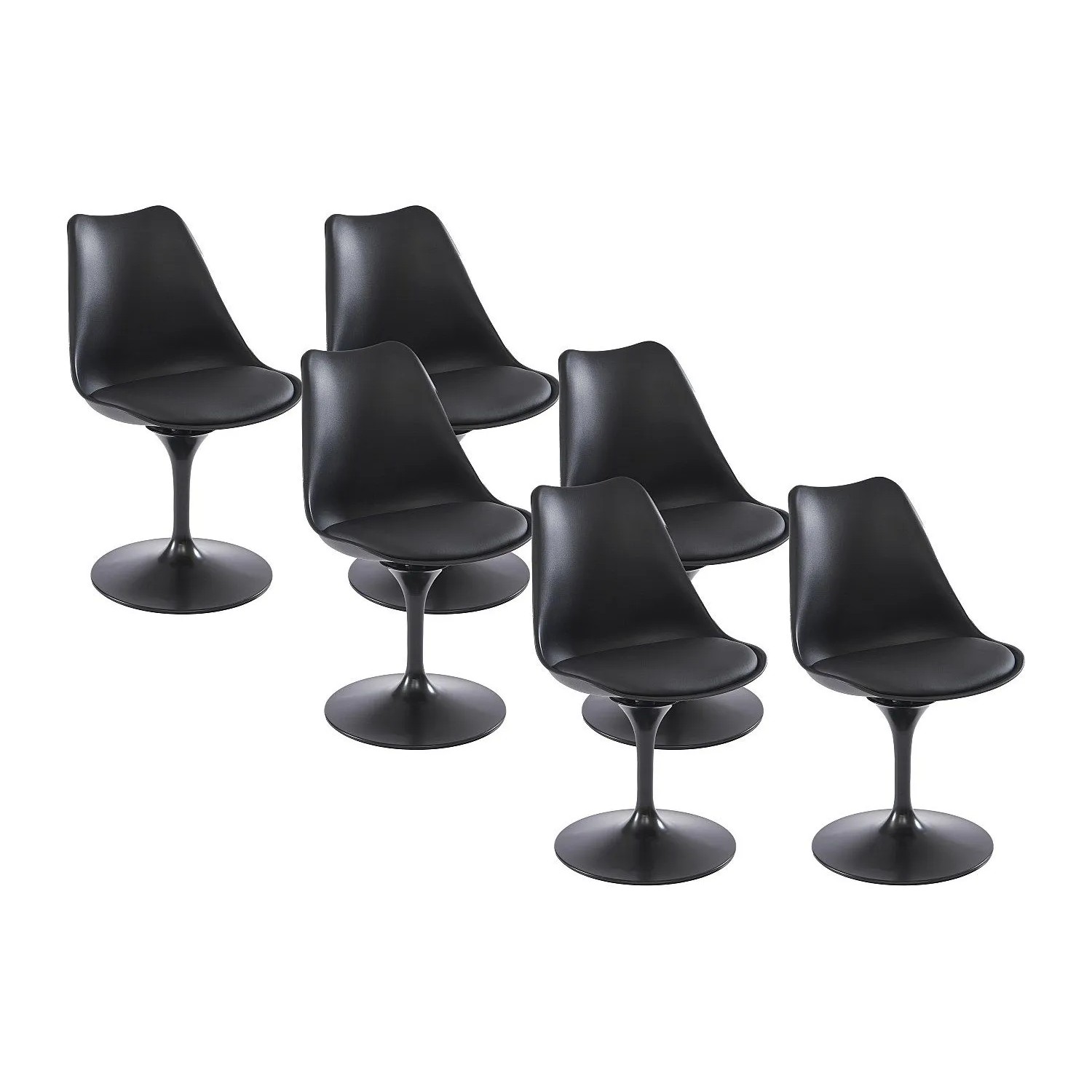 Vente-unique Stuhl Xafy Schwarz 49 cm