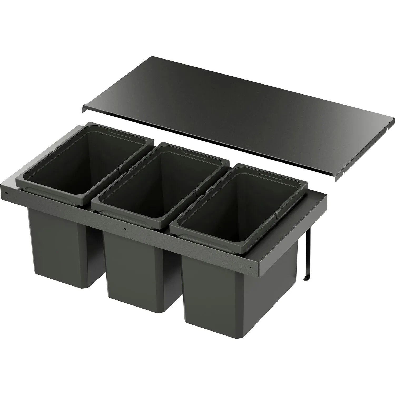 Vauth-Sagel Abfalltrennsystem Envi Flex Korpusbreite 900 mm 3x20, Lava
