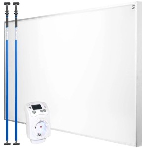 Allegra24 Infrarottrockner T800 Set mit Montagestützen und Thermosteuerung für elektrische Heizgeräte.