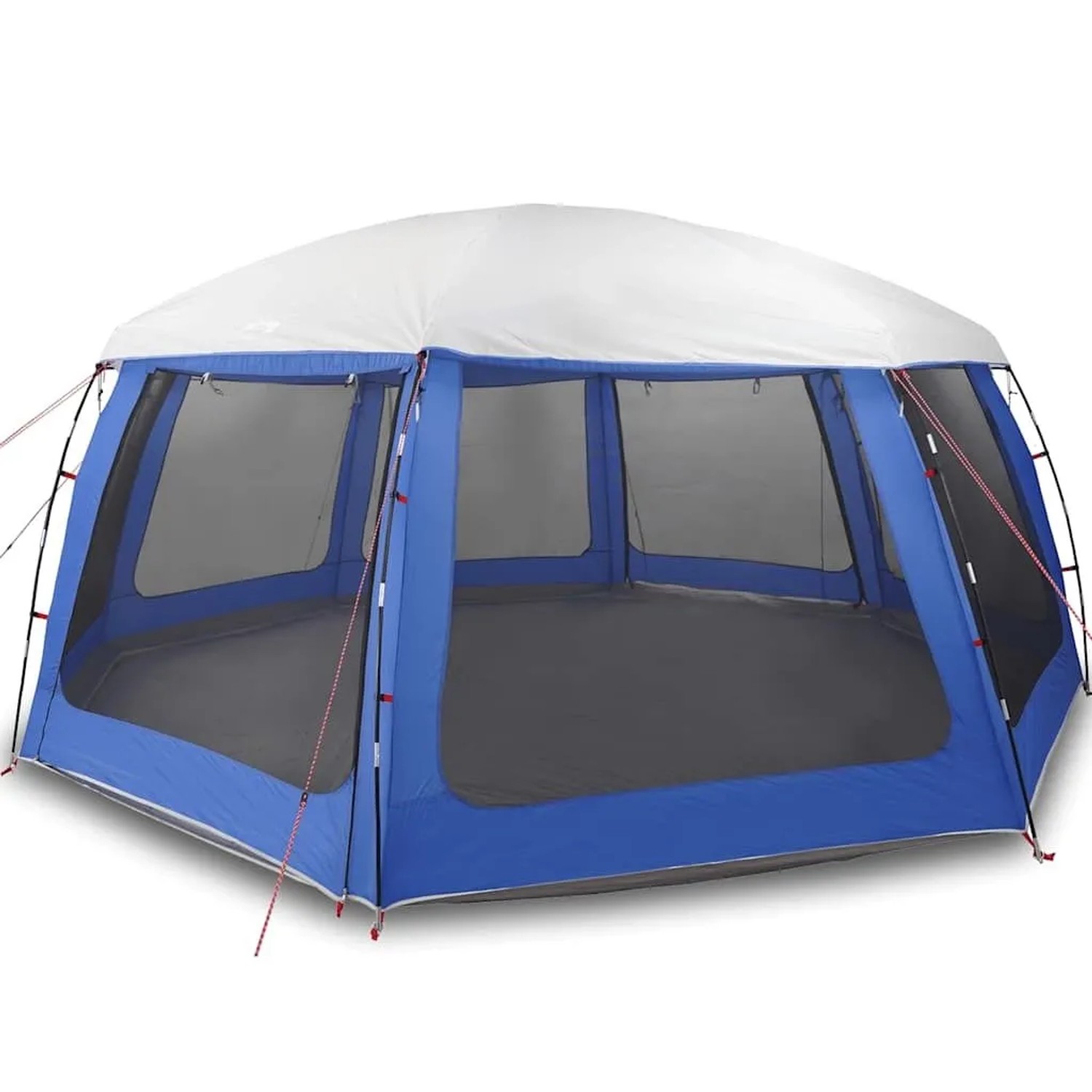 vidaXL Poolzelt mit Abnehmbarem Überzelt Netzwänden Azurblau 690x690cm 4100640_3