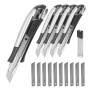STAHLWERK Cuttermesser Set mit 5 Stück, 18mm Abbrechklingen und Ersatzklingen.