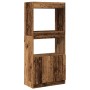 vidaXL Highboard Altholz-Optik 63x33x140 cm Holzwerkstoff 855113