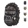 Dekorativer Gorilla Schädel (H41, 34cm) zur Wandmontage. Detailreiche Deko-Figur aus Polyresin.