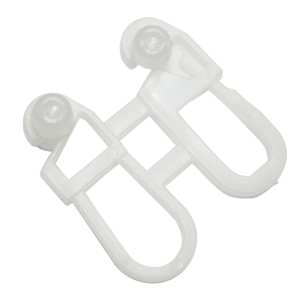 Gardinia Rollringe, 6er-Pack, weiß, für Gardinenschienen mit Schleuderstab.