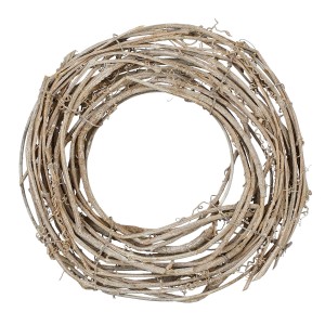 Hellbrauner Weidenkranz (Ø 20cm) von Mica Decorations als Basis für kreative Deko-Ideen.