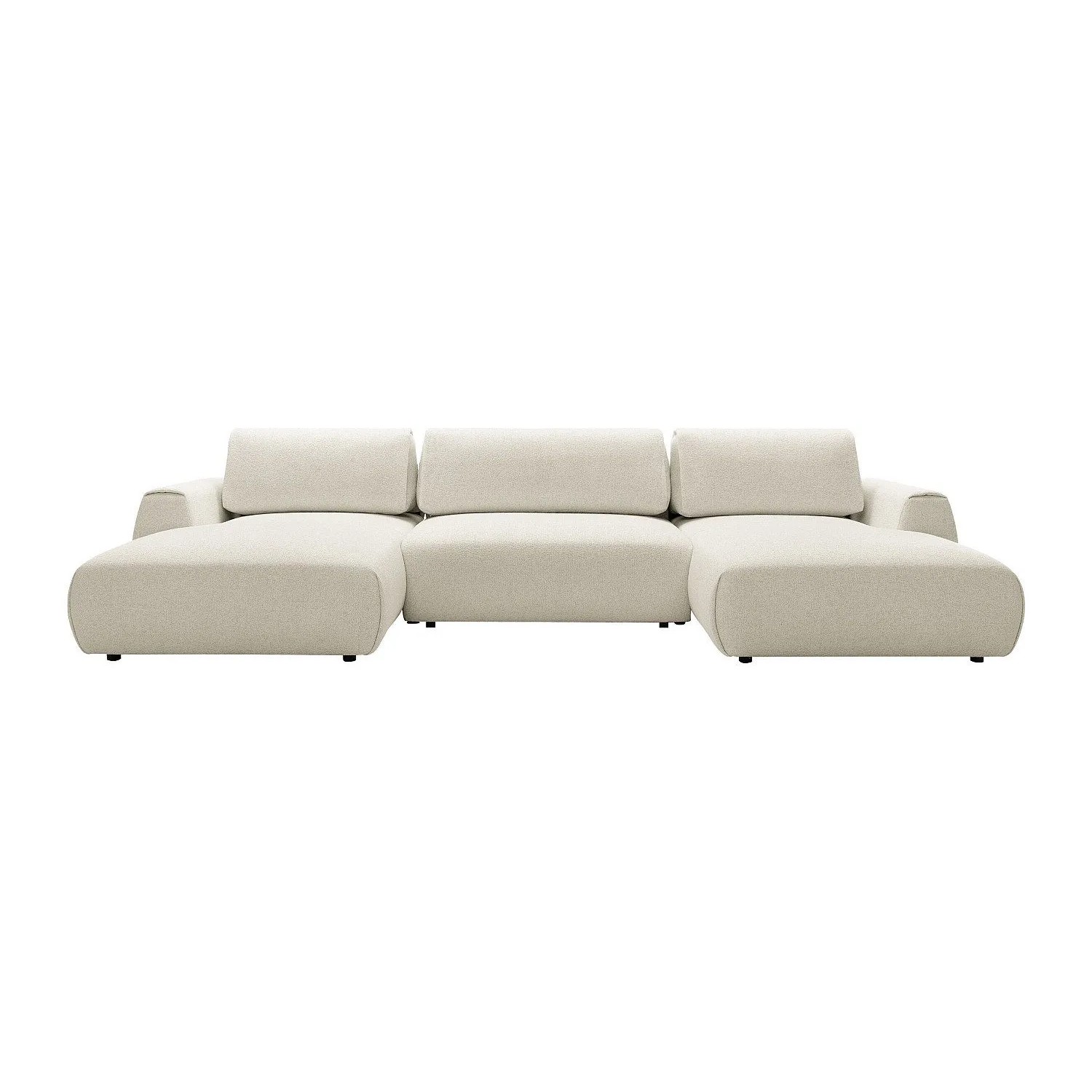 Vente-unique Schlafsofa Monelia Beige 364 cm