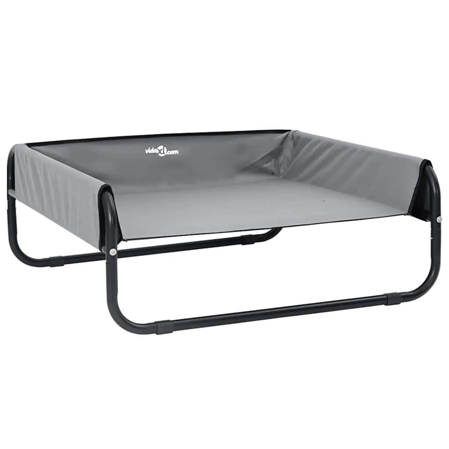 vidaXL Hundebett Hellgrau 70 x 70 x 28,5 cm Stahl 42008208