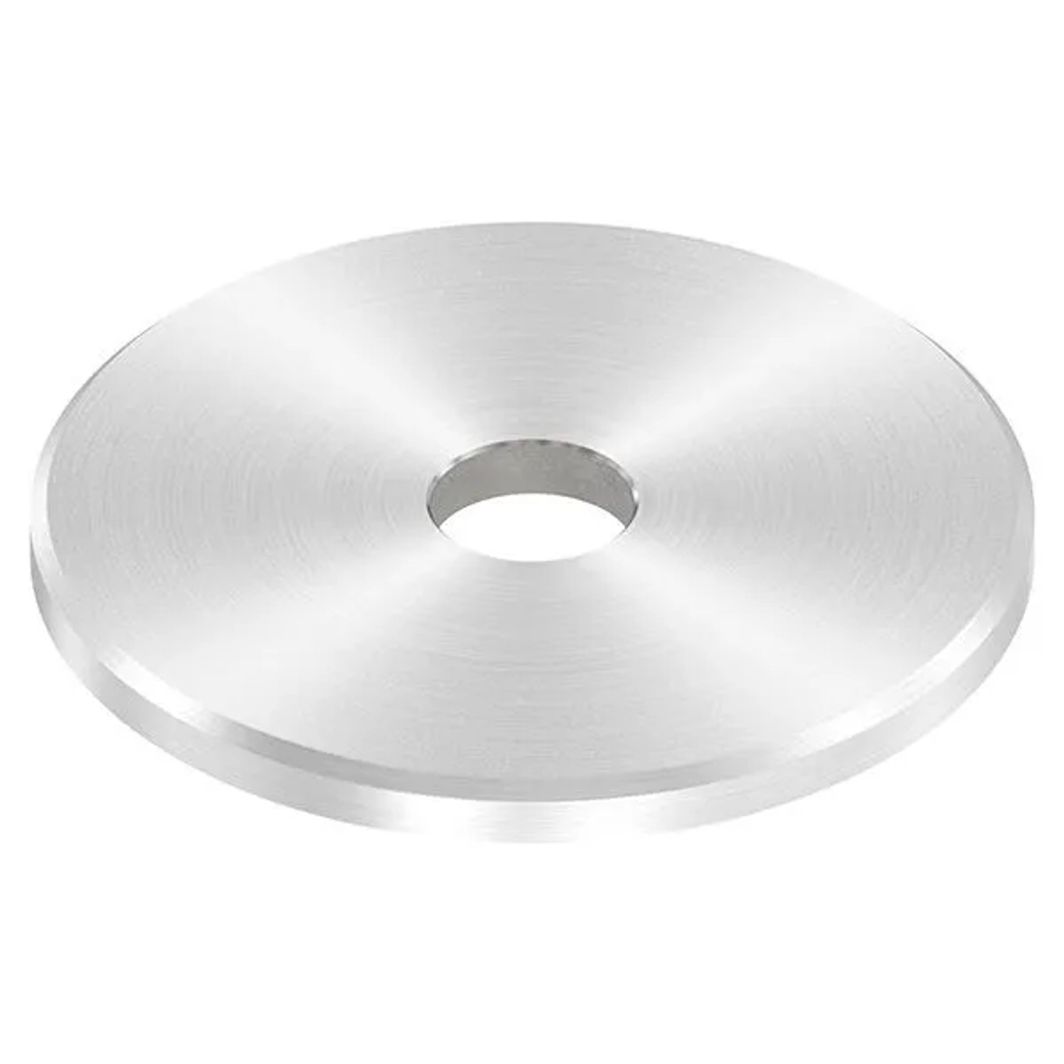 FeNau Ankerplatte V2A Ø 60x4 mm Bohrung Ø 12,2 mm Rundschliff Fase