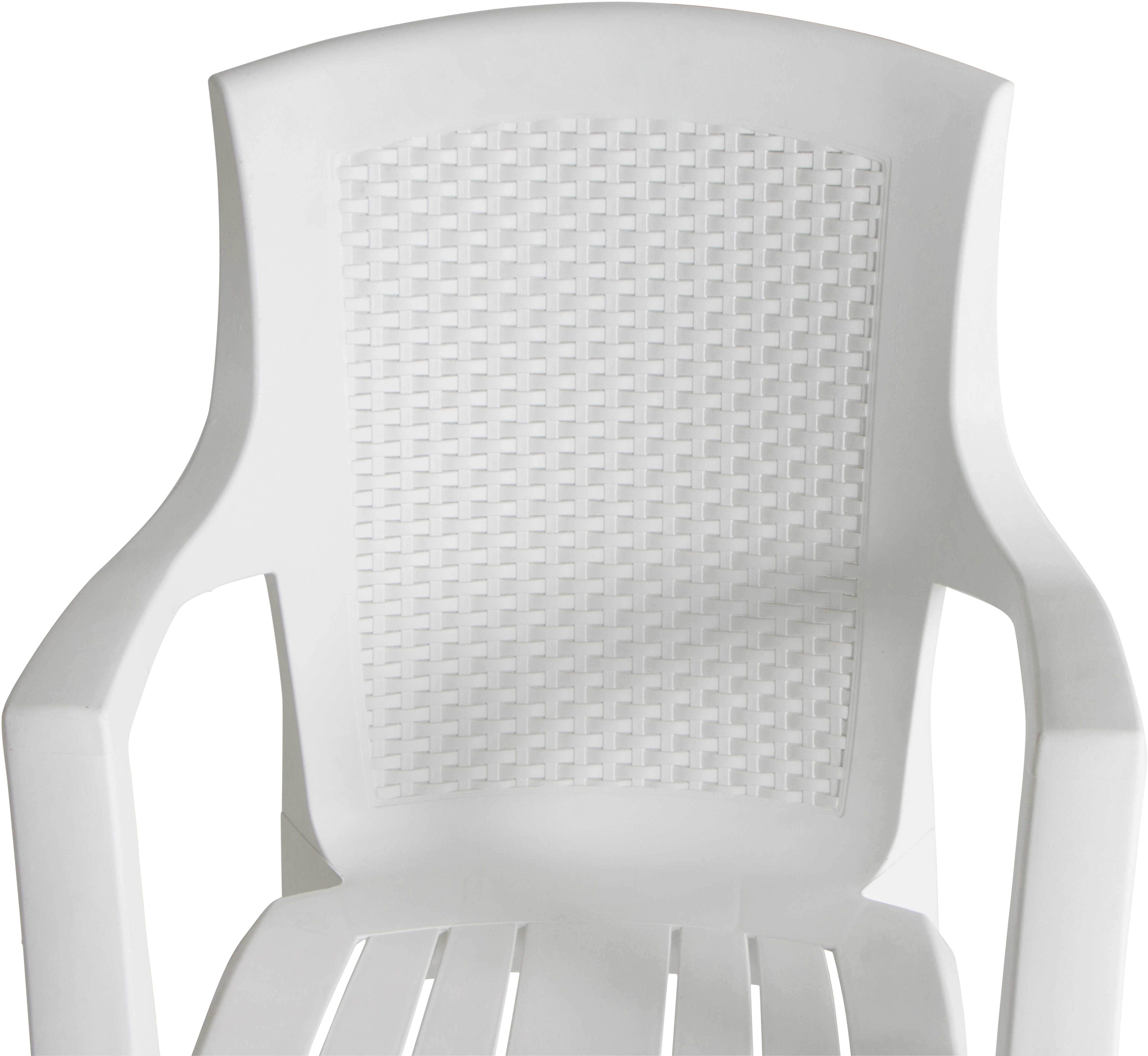 Progarden Stapelsessel Eden Weiß 62 cm x 60 cm x 89 cm kaufen bei OBI | Sessel