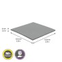 Graues Wagner Softpad EH0310, 100x100x4 mm, für Möbelgleiter & Oberflächenschutz.