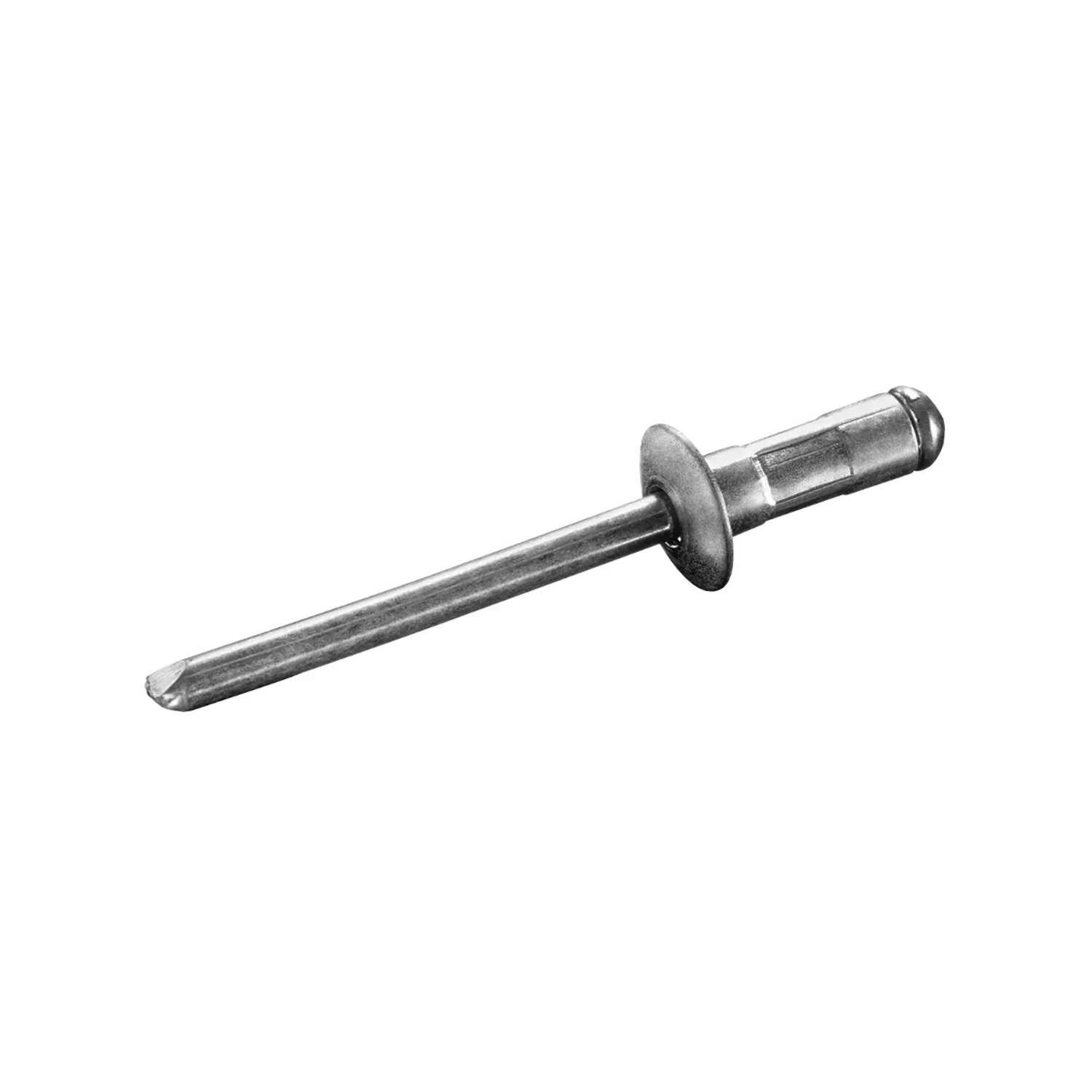 GOEBEL Mehrbereichsblindniete, 4,8x10 mm, Aluminium/Stahl, Flachkopf. Niete für Zangen.