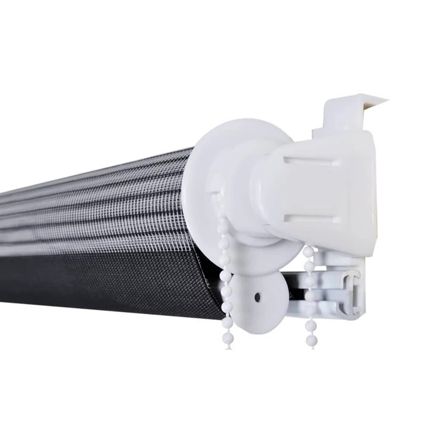 vidaXL Doppelrollo 40x100cm, Seitenzug, Duo-Rollo mit weißen Streifen und Kettenzug für Fenster.