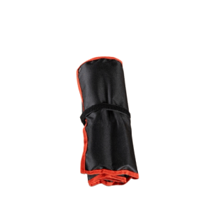 Tech-Craft KFZ Zangenset, 7-teilig, in gerollter, schwarzer Aufbewahrungstasche mit rotem Rand.