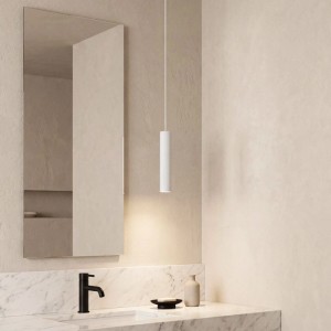 QAZQA Design Pendelleuchte Weiß GU10 50mm IP44 Tuba