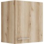 OPTIFIT Livorno290 Küchen-Hängeschrank, 50 cm, Wildeiche Nachbildung mit Edelstahlgriff.