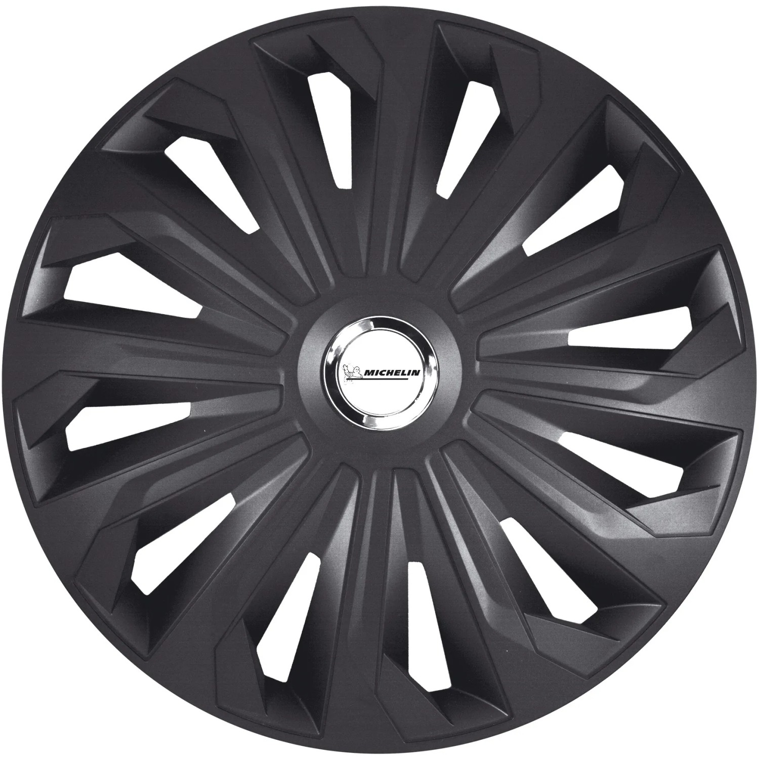 Michelin Radzierblenden Typ Fabienne Schwarz mit Chromring 15 