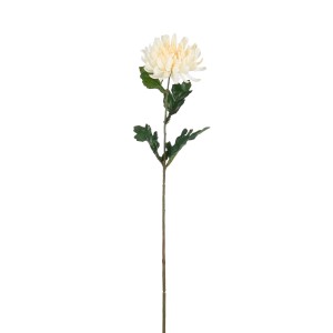 Weiße Kunstblume Chrysantheme von Mica Decorations, 60 cm hoch, für Deko und florale Arrangements.