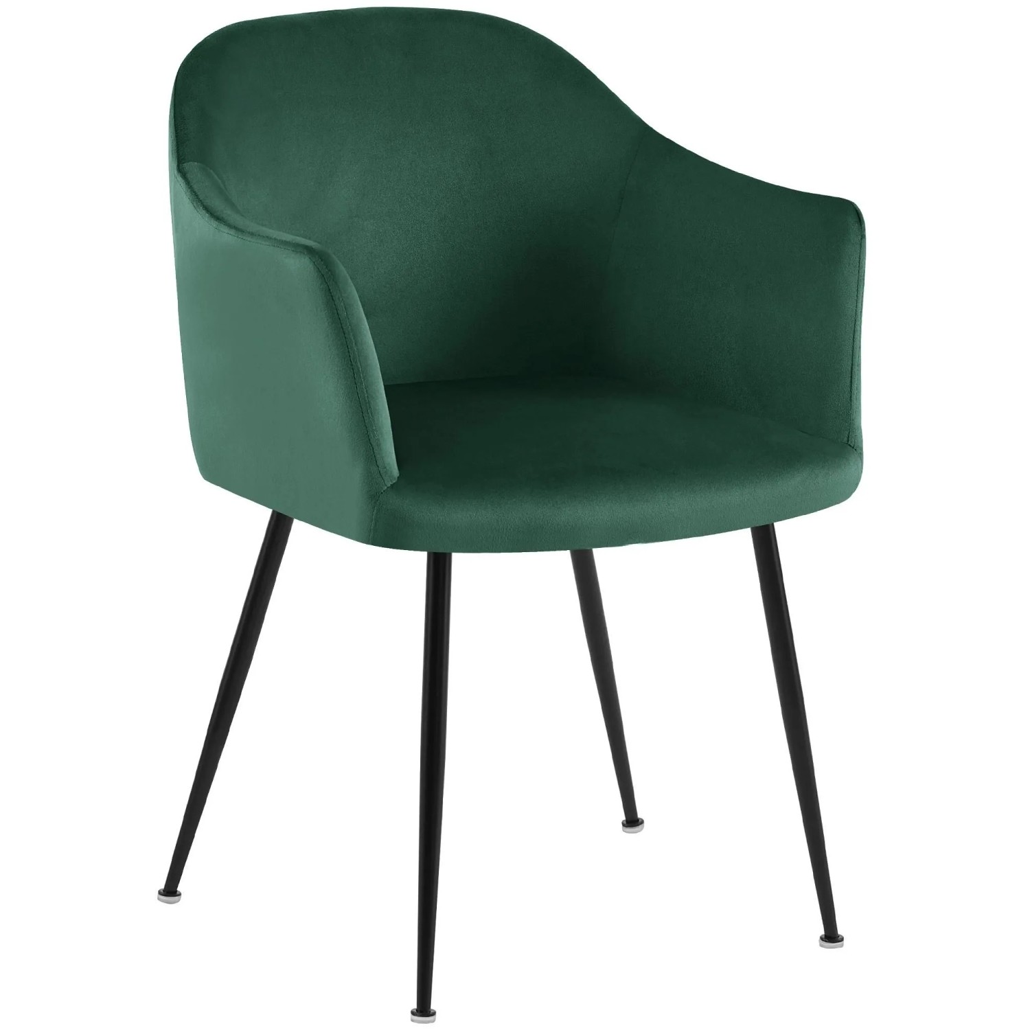 DELUKE Esszimmerstuhl CILIS Samt DunkelGrünfarbig 57x58x80cm Essstühle Esszimmerstühle Küchenstühle Wohnzimmerstühle