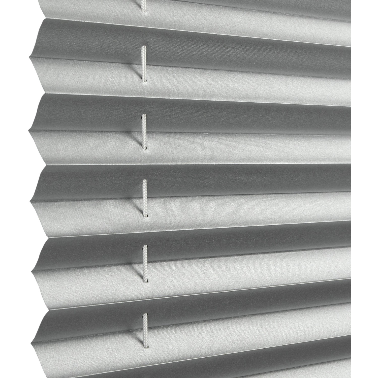 Detailansicht des weißen Gardinia Plissee Concept Thermo, 80x130 cm, mit Thermobeschichtung.