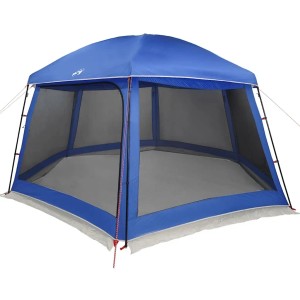 vidaXL Poolzelt mit Abnehmbarem Überzelt Netzwänden Azurblau 512x458cm 4100625