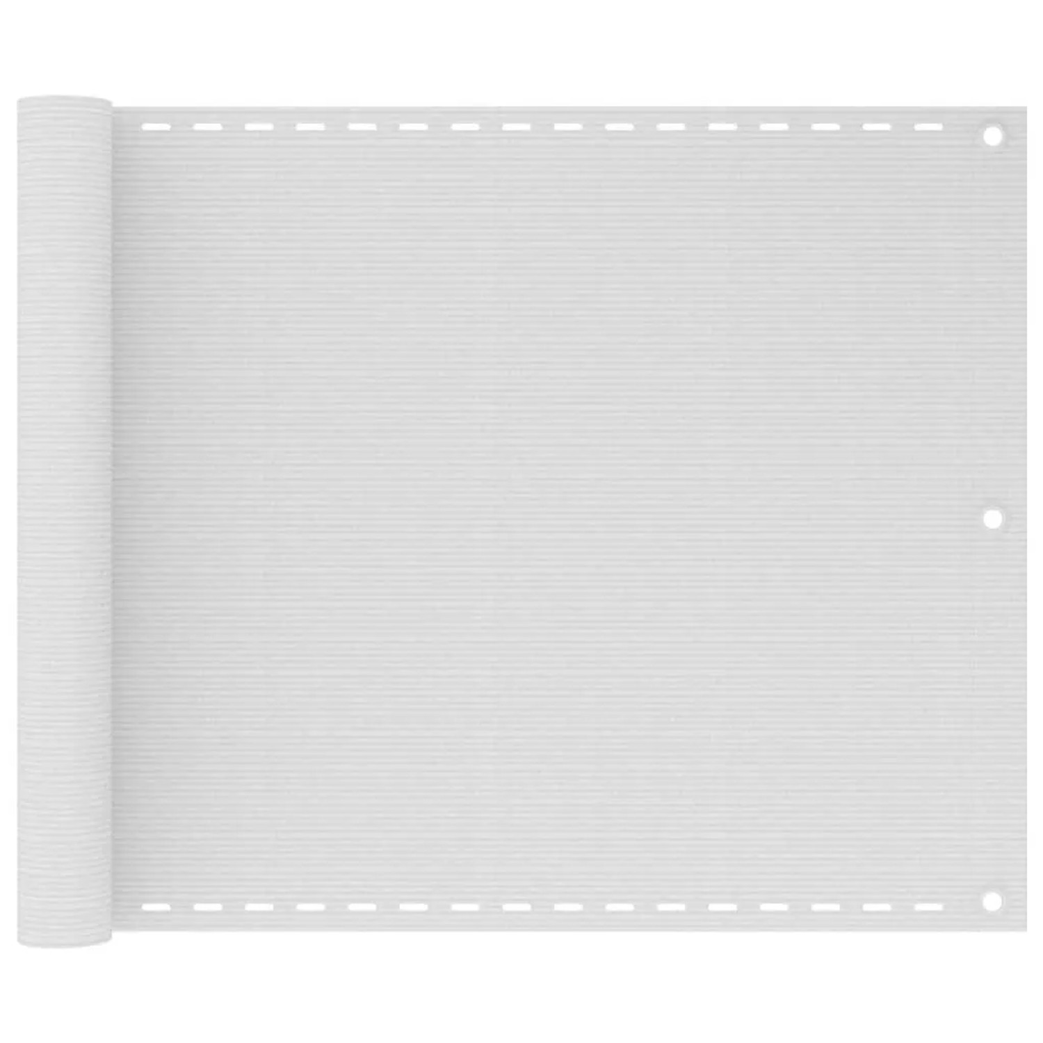 vidaXL Balkon-Sichtschutz Weiß 75x500 cm HDPE 310862
