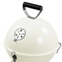 Activa Kugelgrill Mallorca, Ø 30 cm, Creme. Kompakter Holzkohlegrill mit Luftregulierung.
