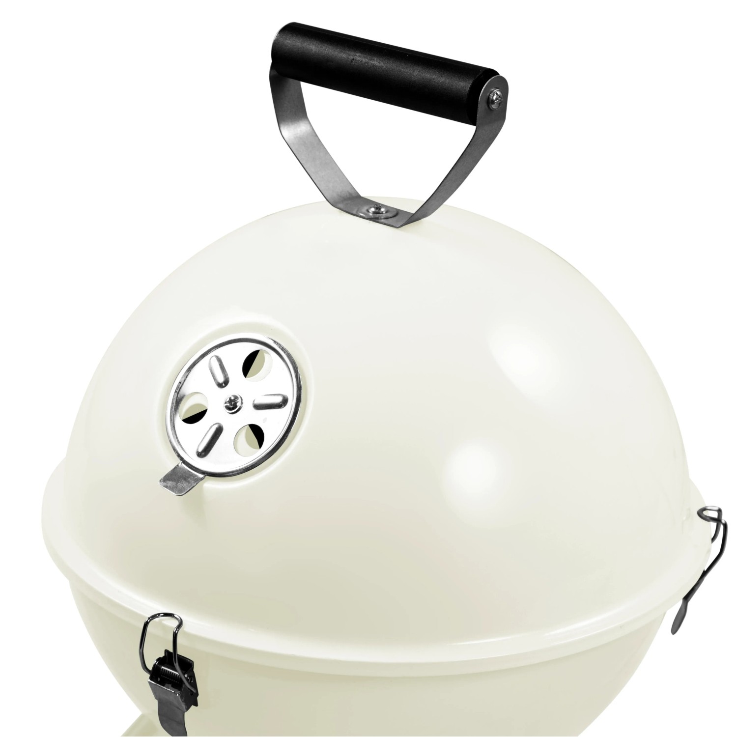 Activa Kugelgrill Mallorca, Ø 30 cm, Creme. Kompakter Holzkohlegrill mit Luftregulierung.