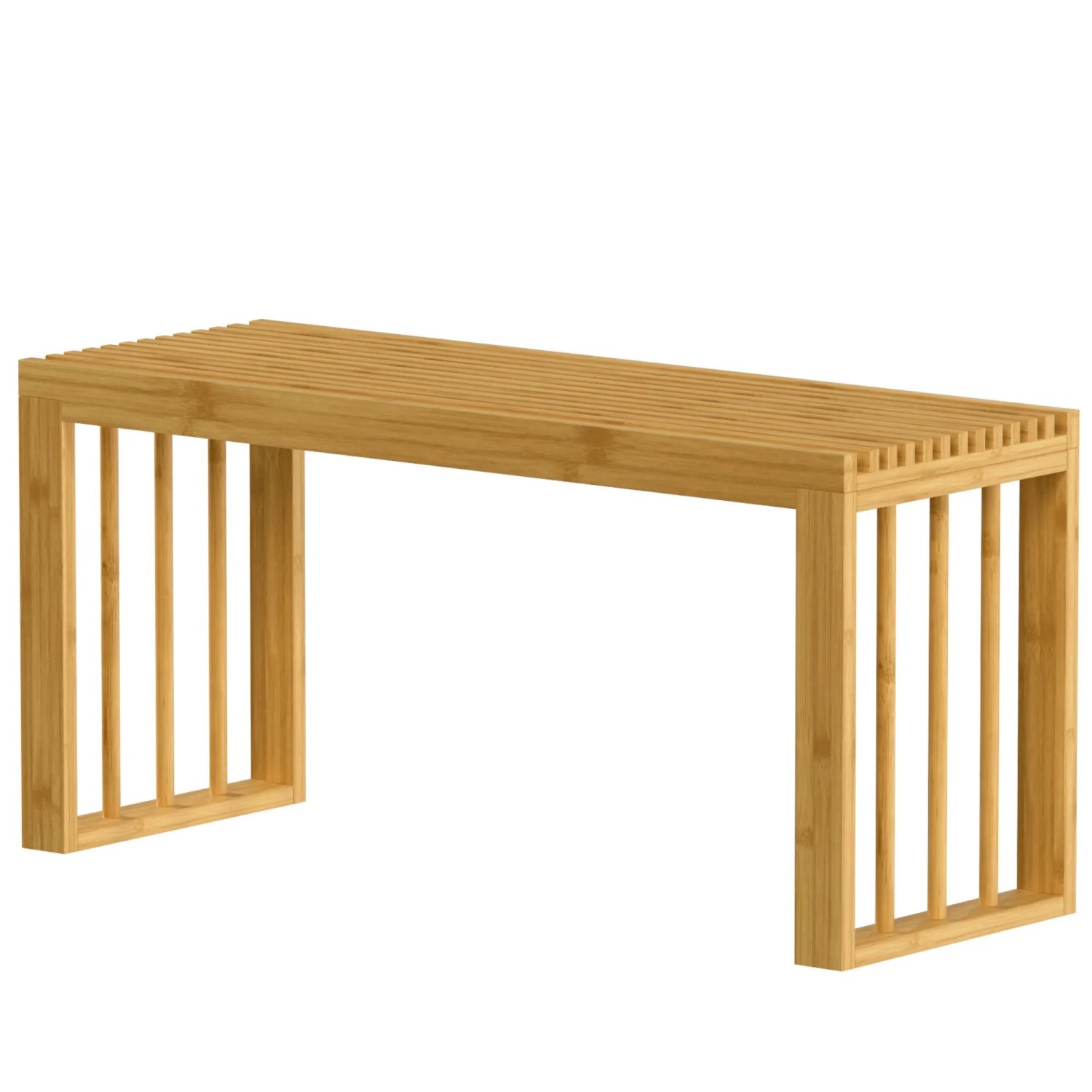 HOMCOM Schuhbank Bambus 90 x 33 x 43 cm Naturholz