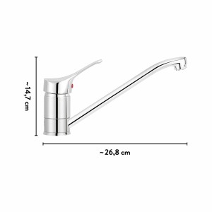 baliv Niederdruck Küchenarmatur KI-5170 N Chrom, Einhebelmischer mit schwenkbarem Auslauf.