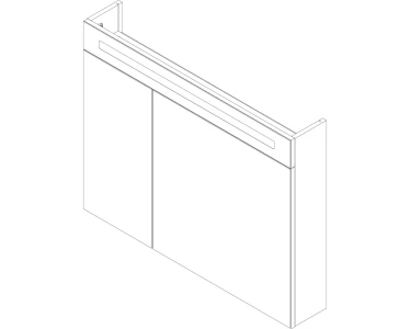 Fackelmann Spiegelschrank B.Clever Weiß 90 cm mit Softclose Türen