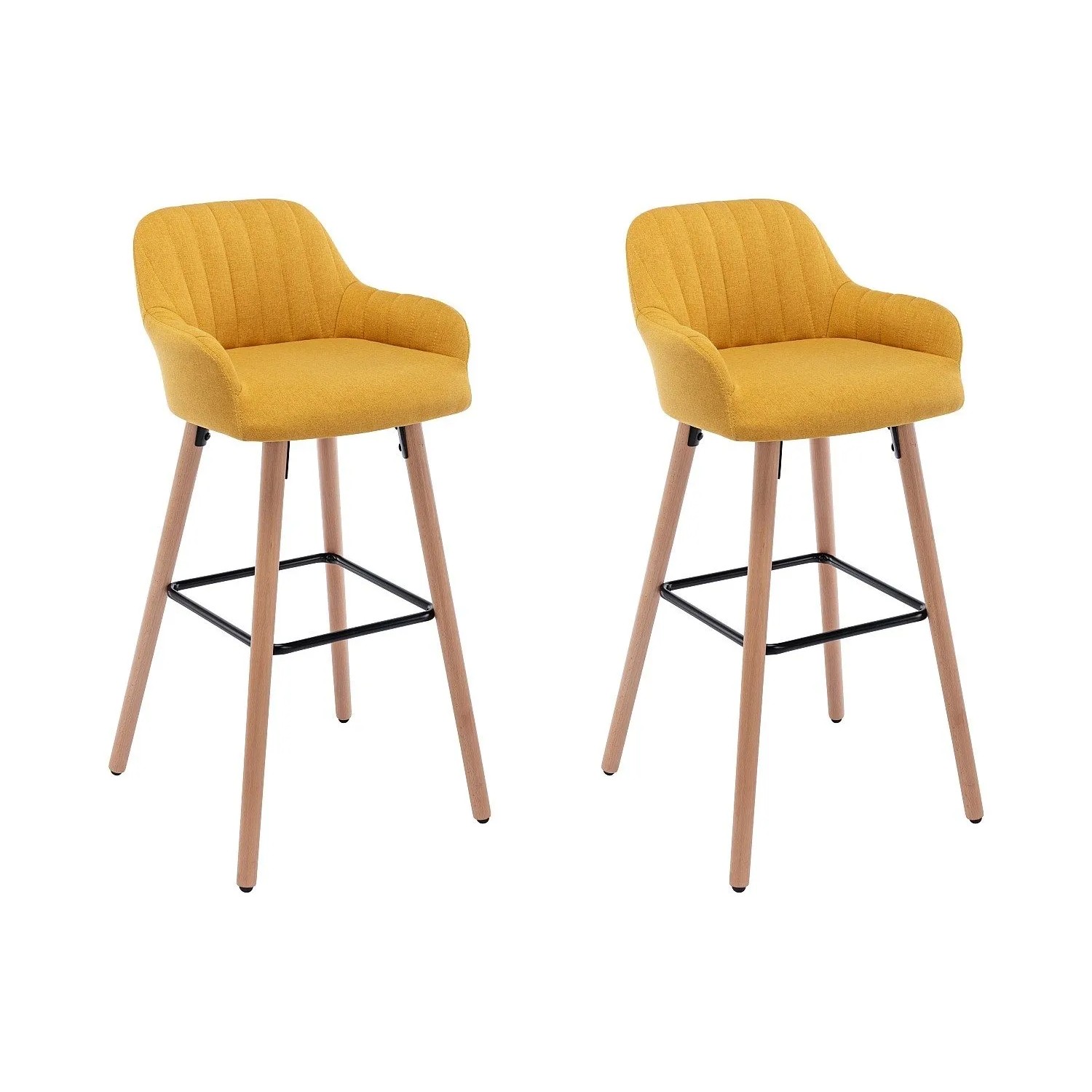 Vente-unique Barhocker Eleana Senffarben 47 cm