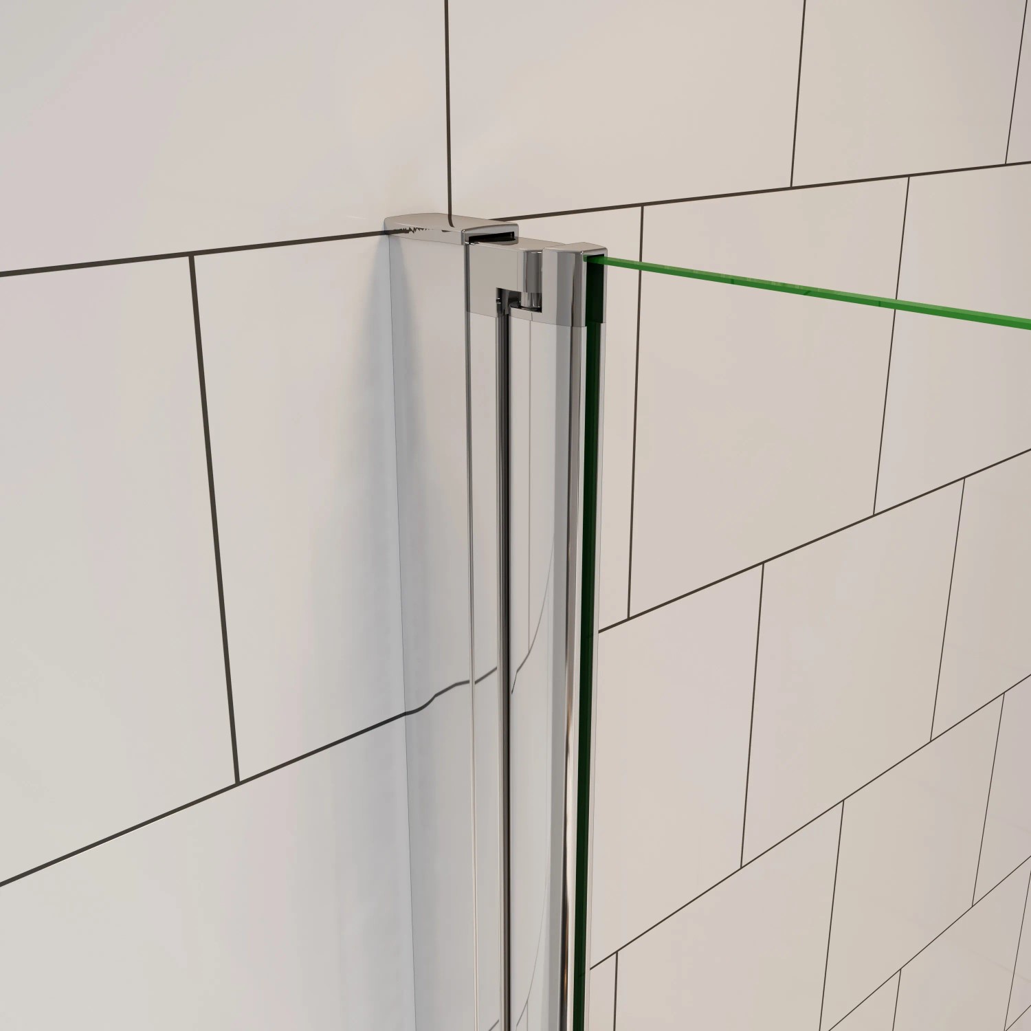 AICA Badewanneaufsatz 120x140cm, 2-teilige Faltwand, Linksmontage, 6mm ESG Nano-Glas Duschkabine.