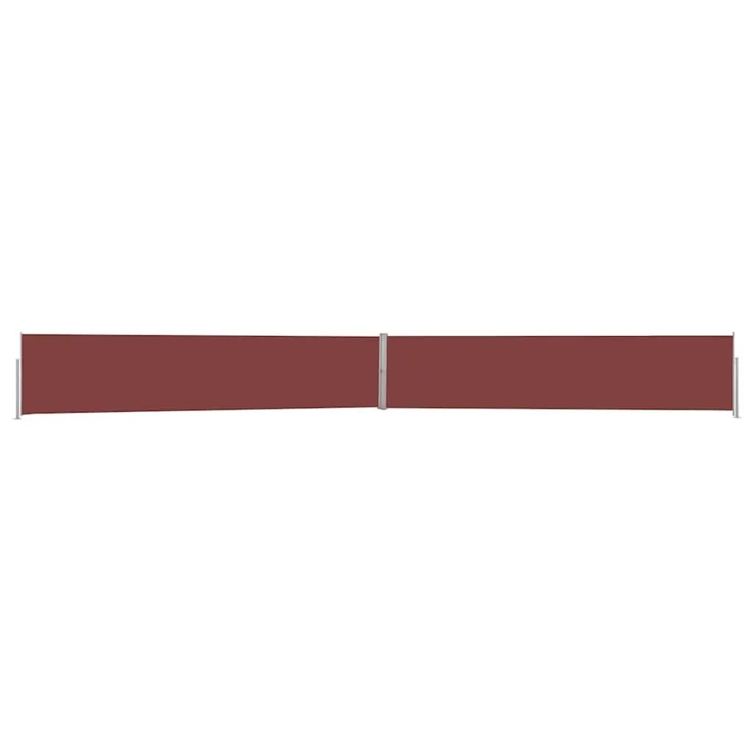 vidaXL Ausziehbare Seitenmarkise 140x1200 cm Braun 313390
