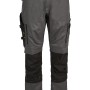 Hans Schäfer Smarthose Artemis Gr. 48, grau-schwarze Workwear Hose mit Taschen und Cordura Verstärkung.
