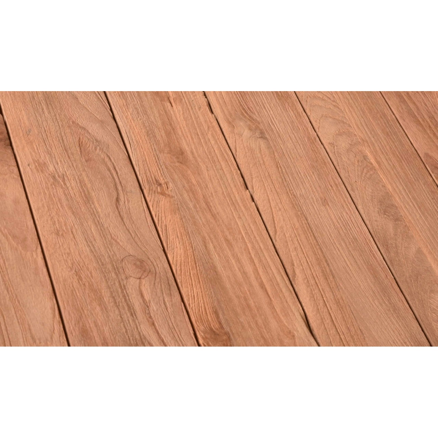 DELUKE Gartentisch NIELS Teak Braun 220,5x100x75cm Terrassentisch Wetterfest Outdoor Tisch_5
