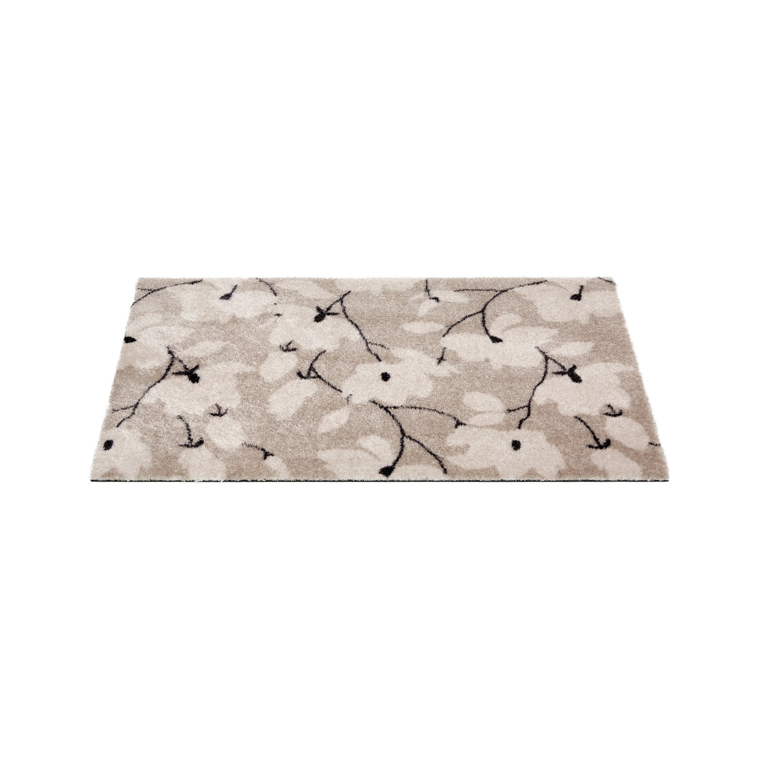 Schöner Wohnen Fußmatte Malibu Blumen Allover 50 cm x 70 cm Creme
