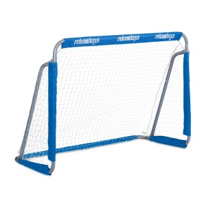 Relaxdays Fußballtor Eisen Grau Stabil 110 cm x 152 cm x 74 cm 5,9 kg
