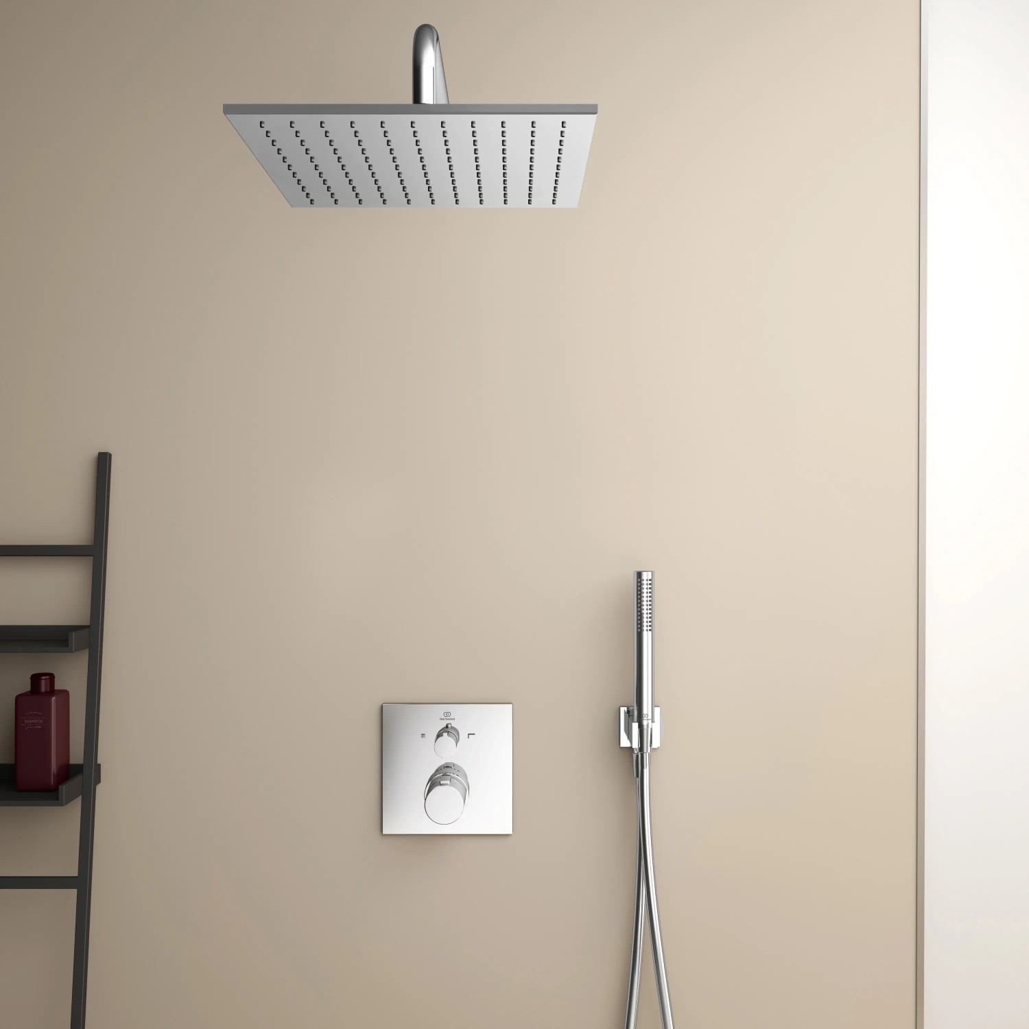 Ideal Standard Idealrain Atelier Brausehalter, eckig, Chrom.