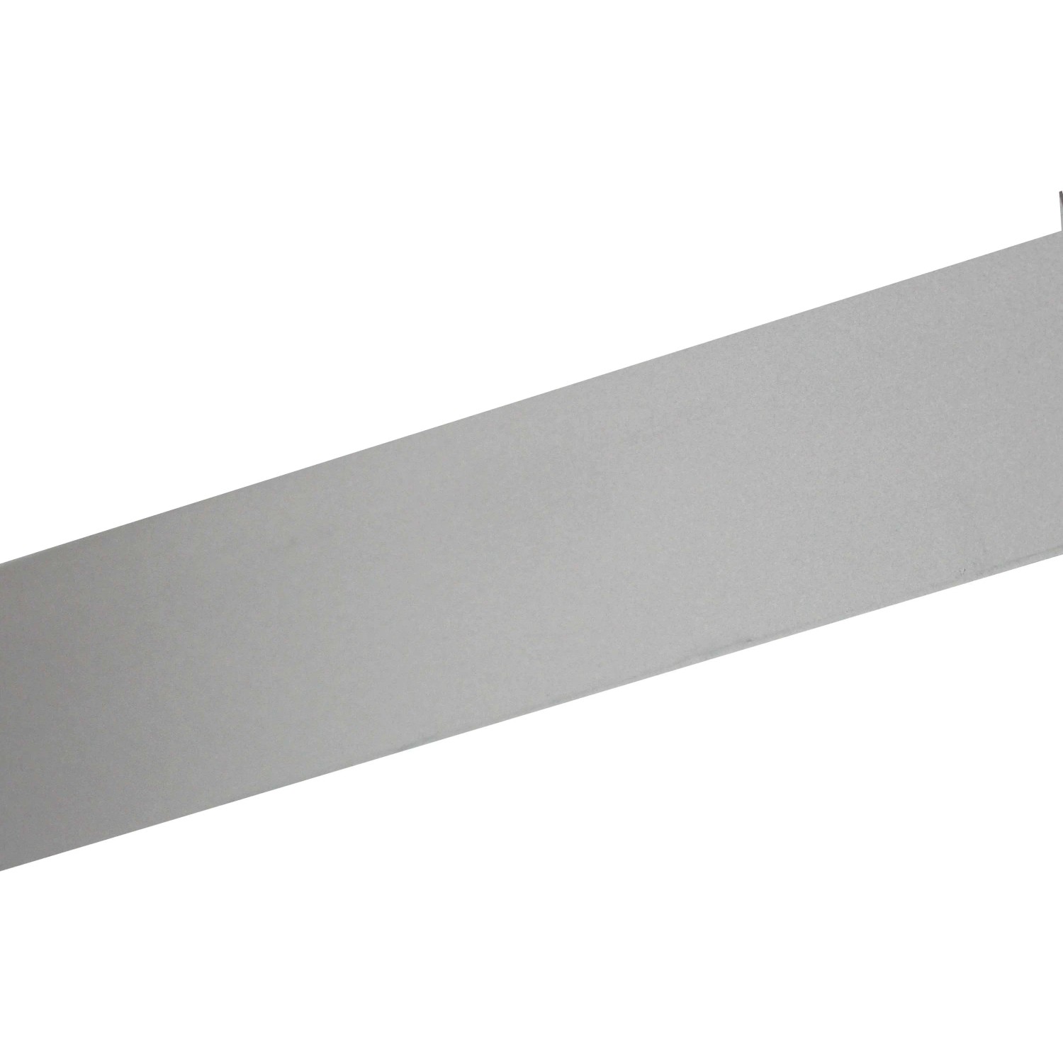 Silbernes Arcansas U-Profil aus Aluminium, 15x15x1000 mm, für Bau und Konstruktion.