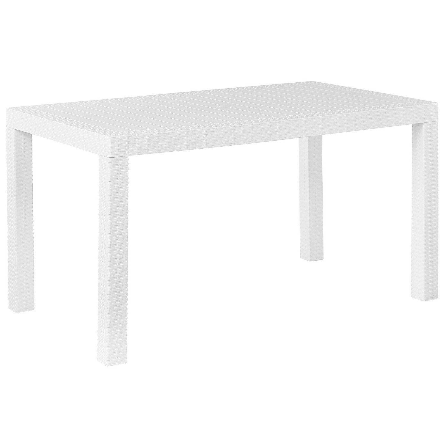 Beliani Gartentisch FOSSANO Weiss 140x80x76 günstig online kaufen