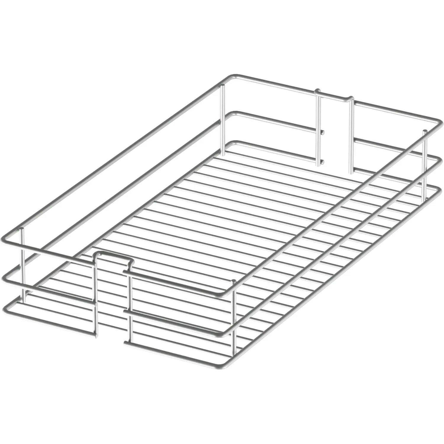 Vauth-Sagel Drahtkorb Tall Larders Korpusbreite 300 mm Stahl Silber 3er-Set
