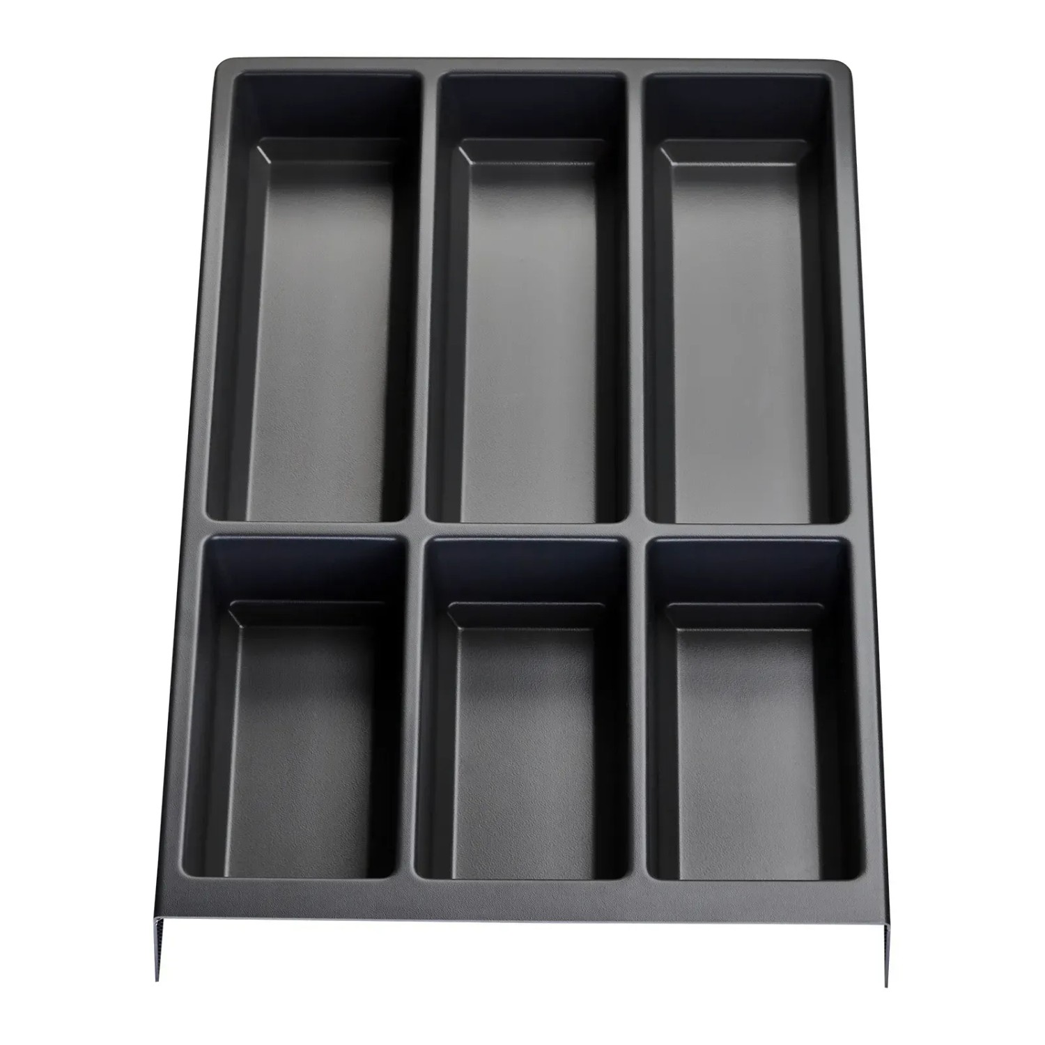 SOTECH Besteckeinsatz SEPARADO Individual Schiefergrau Genarbt 300 x 474 x 51 mm Schubladeneinsatz Ab 40cm Schrankbreite