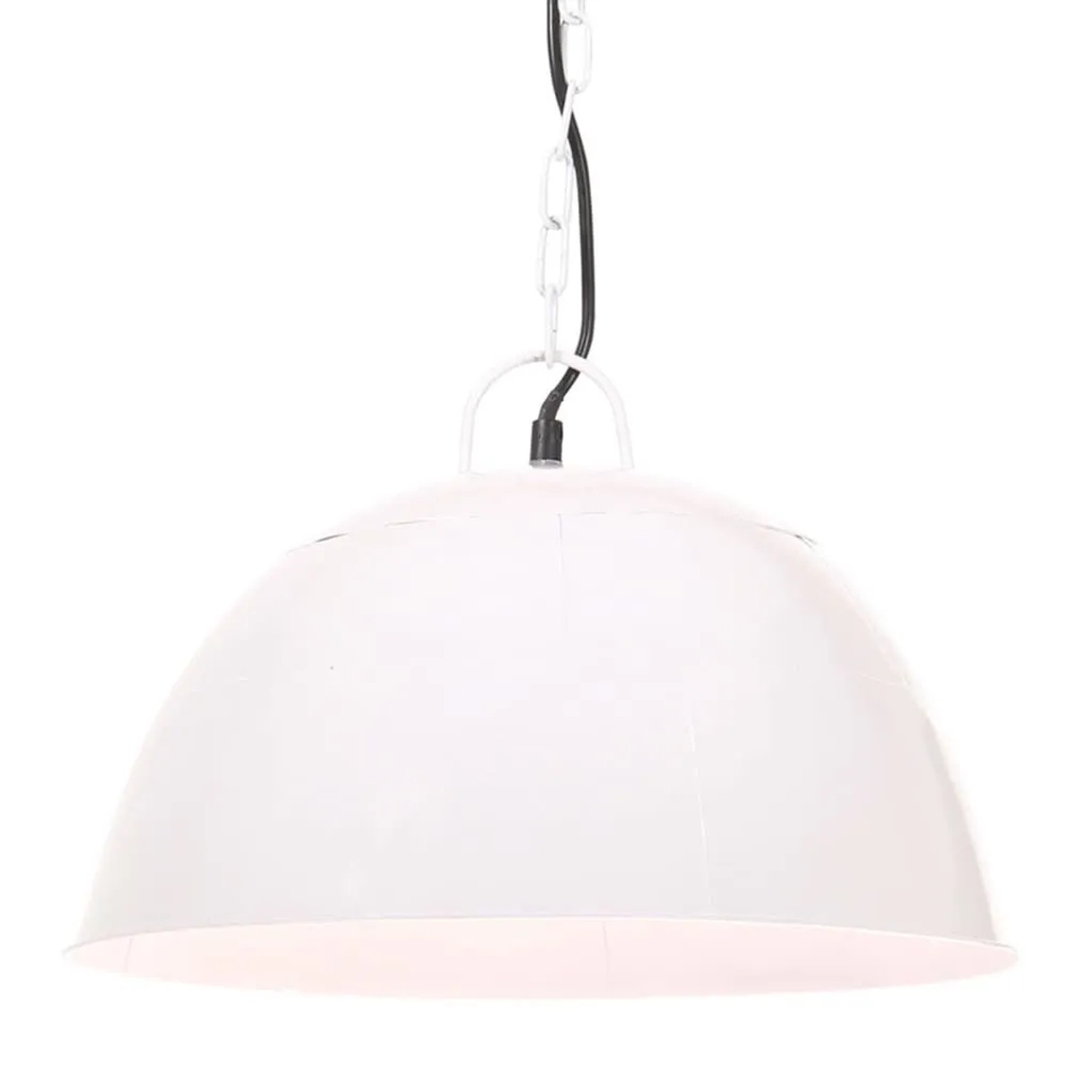 vidaXL Hängelampe Vintage Industriestil 25 W Weiß Rund 41 cm E27 320544