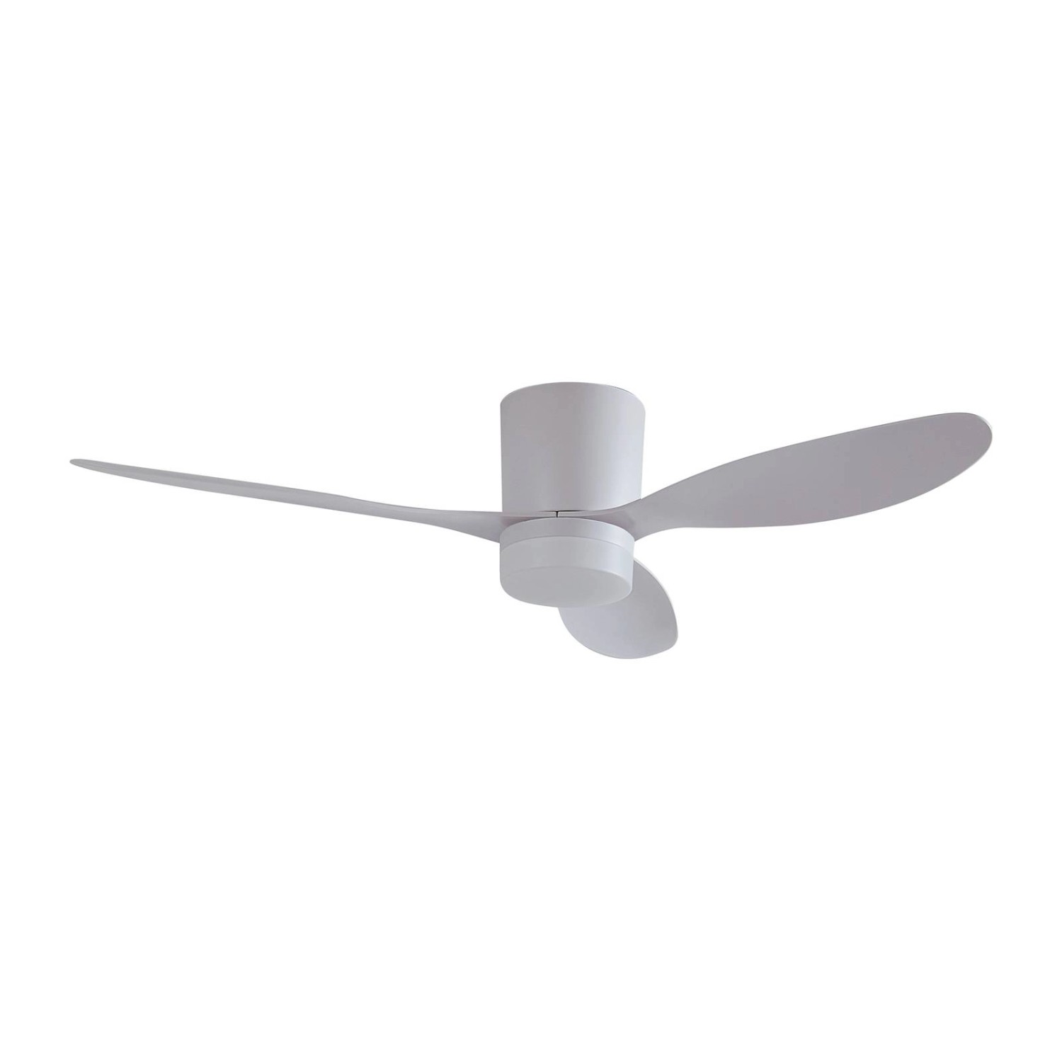 Lucande LED Deckenventilator mit Lampe Kayu 10022103 Leselampe Modern in Weiß 1-flammig Wohnzimmerleuchte