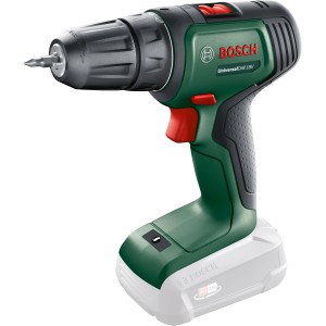 Bosch UniversalDrill 18V Akku-Bohrschrauber (ohne Akku) in Grün und Schwarz.