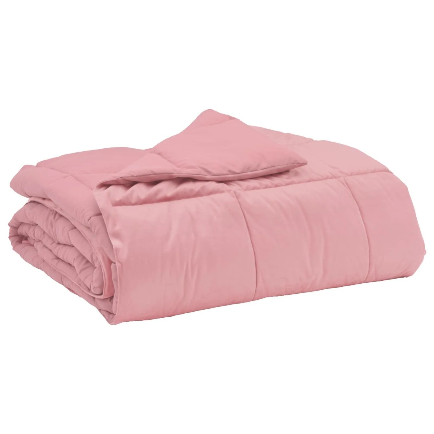 vidaXL Sommerdecke Gepolstert Rosa 155 x 220 cm Mikrofaser 42025948