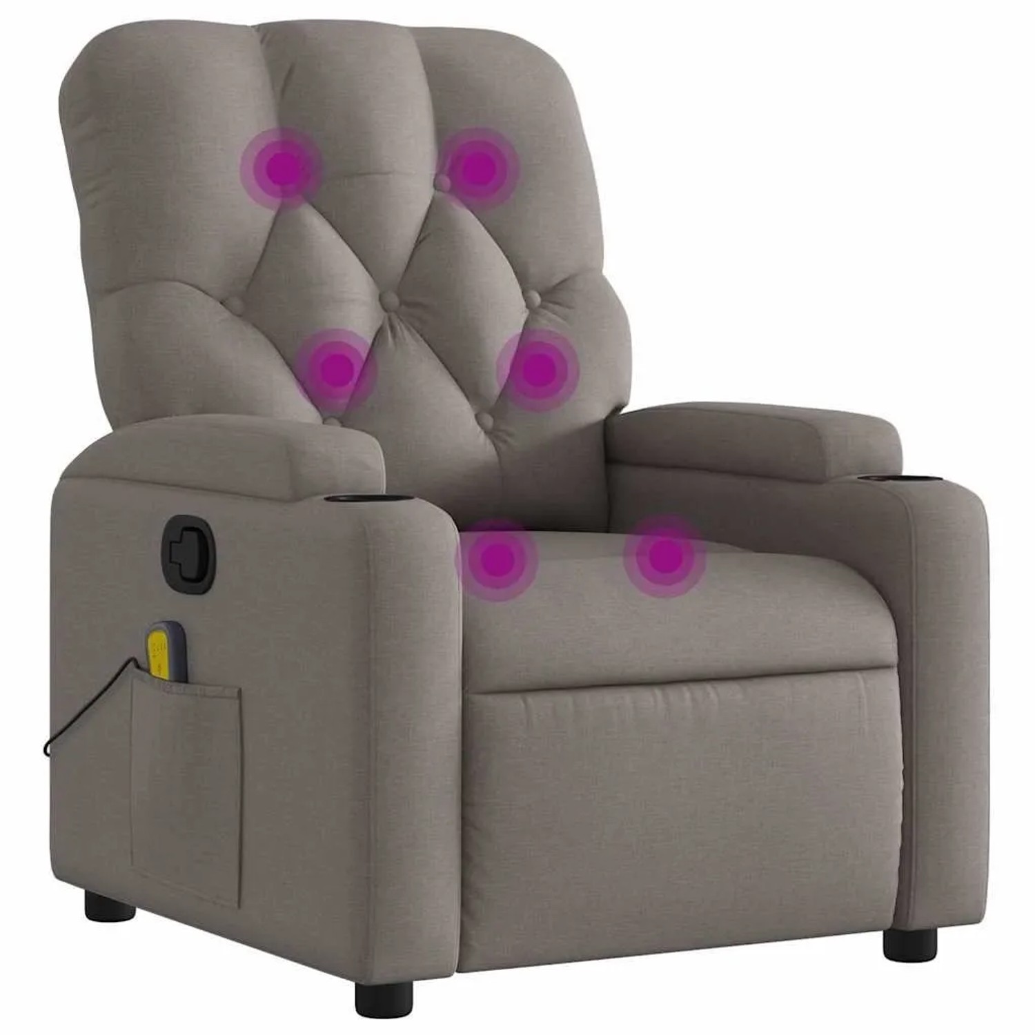 vidaXL Massagesessel Taupe Stoff 372499 günstig online kaufen