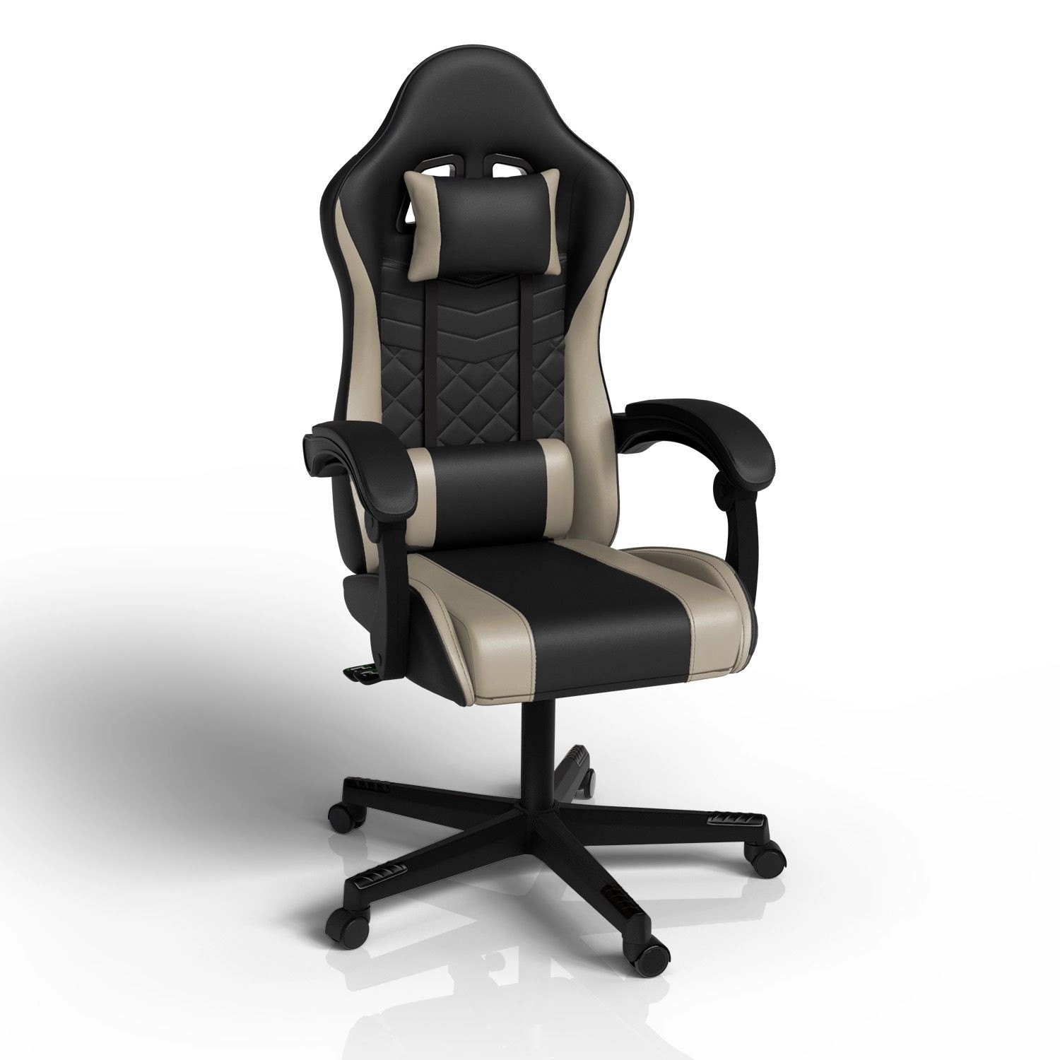Juskys Gamingstuhl HyperSeat Schwarz/Beige günstig online kaufen